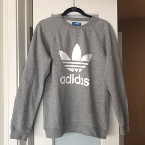Adidas Gray Crewneck Sweatshirt